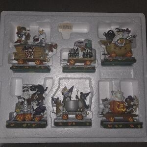 PUMPKIN PATCH CAT EXPRESS" DANBURY MINT GARY PATTERSON 6 PC Halloween